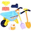 Generico Set Di Giocattoli Da Spiaggia Per Bambini | ABS 7Pc Sandbox Carrello Pala Veicolo Leggero Durevole Colorato Portatile | Mare Giardino Piscina Cortile Campeggio Picnic Viaggio Gioco