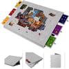 Lavievert Tavolo puzzle pieghevole e inclinabile da 2000 pezzi, con supporto e copertura progettati 2 in 1, leggero piano di puzzle in feltro con 6 cassetti colorati, tavola portatile per puzzle per