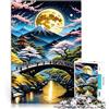 AITEXI puzzle 1000 pezzi per adulti paesaggio giapponese ciliegio Gioco intellettuale giocattolo Decorazione murale Regali unici per compleanno e Natale 38x26cm