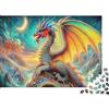 JWNDFKPVXZGL Drago Fantasia Puzzle per Adulti Puzzle 1000 Pezzi Cielo Notturno Gioco di Puzzle 1000 Pezzi Carta Relax Casa 38x26cm/1000pcs
