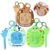 BelleStyle Portachiavi Fidget Toys, Clickeez Antistress per Bambini Adulti, Giochi Sensoriali con Lavagnetta Magnetica e Mappa del Labirinto, Gioco Creativo Regalo per Decompressione Decorazione