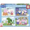 Educa - Puzzle Progressivo Peppa Pig | 4in1 Progressivo 20/40/60/80 pezzi | Peppa Pig, Bambini | dai 4 anni (20329)