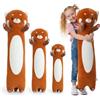 Kekeso Peluche a panda rosso lungo, 90 cm, morbido panda per bambini e adulti, dolce cuscino per letto, regalo per Natale, compleanno e San Valentino