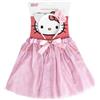 CARTOON Set Travestimento Hello Kitty Bambina Gonna Tulle Rosa con Fiocco Glitter e Cerchietto Orecchie Hello Kitty Costume Principessa per Feste Carnevale e Gioco Idea Regalo Sanrio