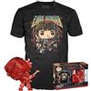 Funko POP! & Tee: Stranger Things - Hunter Eddie With Guitar - Large - (L) - T-Shirt, Maglietta - Vestiti con Figura in Vinile da Collezione - Idea Regalo - Giocattoli e Top a Maniche Corte Uomini