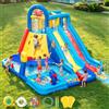 GYMMALL GYMMAL Castello Gonfiabile per Bambini con Parete d'Arrampicata, Doppio Scivolo e Scivolo Acquatico - Giochi da Esterno per Bambini 3-12 Anni (4x3,6x2,6m)