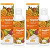 Helan, I Sorbetti MangoBoom - Shampoo e Bagnoschiuma Uomo e Donna Profumato con Ananas e Papaya, Docciaschiuma Gel Fresco Delicato per Corpo e Capelli con Ingredienti Naturali e Vitamina C, 150 ml