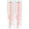 Essence Cosmetics essence FONDOTINTA in stick, curativo, coprenza, focalizzazione leggera, naturale (10g) (Confezione da 2)