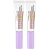 Maybelline New York Gel per sopracciglia definite, presa forte senza staccarsi o incollare, spazzola per lo styling integrata, Super Lock Brow Glue, Tortora, 8 g (Confezione da 2)
