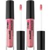deBBY, kissME LIPGLOSS VOLUME EFFECT, Gloss Labbra con Acido Ialuronico Idratante, Effetto Volumizzante Naturale, Finish Extra Luminoso senza Appiccicare, Colore 07 Soft Rose (Confezione da 2)