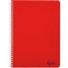 Liderpapel Quaderno a spirale a5 smart copertina morbida 80h 75gr liscio con margine colori assortiti unità