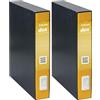 Rexel Esselte Dox 4 Raccoglitore a Leva, Formato Commerciale D5, Giallo, 1 Pezzo (Confezione da 2)