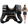 VEVOR Gilet Zavorrato con Pesi per Allenamento, Giubbotto Zavorrato in Neoprene con Strisce Riflettenti Fibbia Regolabile Tasche Portaoggetti Fitness Corsa Allenamento Forza, 390 x 350 x 85 mm