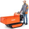 Deleks Hydro - Minitransporter cingolato, motore Briggs&Stratton 1450 XR, avv. elettrico, ribaltamento idraulico