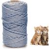 CEASELESLY 6mm*30m Corda in sisal verde,Corda Sisal per Tiragraffi,String di Canapa Per Gatti,String per Tiragraffi per Gatti Adatto per Arredare Soggiorno Giardino Ufficio Artigianato (grigio)