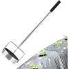 Hailerio Puncher Per Fori Su Pacciamatura | Utensile In Acciaio Inox Per Foratura - Piantatore Trapianto con Conservazione Umidità per Aiuole e Semenzai
