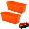 PEUTIER 2pz Rivestimenti per Tazze di Grasso in Silicone per Blackstone 36/28/22/17in Griddle, Rivestimento Raccogli Grasso Riutilizzabile per Blackstone Grill Drip Tray Senza BPA Accessori per Grill