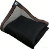 DYINDUN Rete Ombreggiante 125 x 230 cm Protezione Anti-Uv e Frangivento, Traspirante Protezione Solare Tenda da Sole per Esterno per Fiori Colture Serre Posto Auto Coperto Piscina, Nero