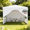 Aufun Gazebo pop-up 3 x 3 m, impermeabile, resistente all'inverno, stabile, protezione dai raggi UV, con pareti laterali, pieghevole, per giardino, campeggio, matrimonio, cortile, altezza regolabile