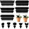 GeekerChip 50 Pezzi Trappola per Mosche,Giallo Trappole Appiccicose,Plug-in Trappola per Mosche Piastre per Insetti per Moscerini, Afidi,Mosche Minatori e Mosche Bianche(Nero)