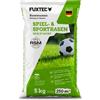 FUXTEC FX-RSSP5 - Semi per prato da giardino robusti per semina nuova e post-semina, elevata capacità di germinazione, crescita densa, portata e resistente ai calci, 5 kg per circa 250 m²