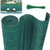 YUENFONG Recinzione frangivista in PVC, 120 x 400 cm, paravento da giardino, con fascette per cavi, per balcone, giardino, terrazza, esterno, verde