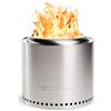Solo Stove Braciere Senza Fumo Ranger 2.0 | Custodia da trasporto inclus, Caminetto trasportabile, Combustione della legna, Cassetto per la cenere rimovibile, Acciaio inossidabile, 38 x 32 cm, 6,8 kg