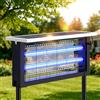 Glamvibe Salon Zapper solare per insetti, 3500 V, impermeabile, portatile, ricaricabile, trappola per insetti volante senza fili, per patio, cortile, giardino, casa, campeggio, nero