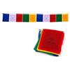 Buddha-Buddha Bandiere tradizionali tibetane di preghiera, 10 bandiere per corda, in cotone multicolore con mantra sacri, bandiere di preghiera buddista, 100% cotone (18 x 180 cm), medio)