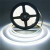 MOMKHBEY Striscia LED COB 5 metri 24V, Striscia LED Bianco Freddo 6000K, 480LEDs/m,CRI90+, larghezza 8 mm, luci uniformi, Striscia Luminosa COB per camera da letto Decorazioni (alimentatore non incluso)