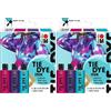 Marabu TIE DYE INK set di tintura batik Trend, 3 x 80 ml di tintura a base d'acqua, inclusi gli elastici, per tessuti chiari con un contenuto di fibre sintetiche fino al 20%, 1730000000202