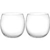 H&H 68/6622 Bubbly Confezione 6 Bicchieri in Vetro, 460 CC (Confezione da 2)
