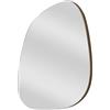 Dmora Specchio Ras 1.8x75h cm oro Forma Irregolare Materiale Struttura in Legno Nobilitato, Tipologia a Muro