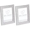 walther design argento 15 x 20 cm superficie scintillante, cornice ritratto Twinkle IT520S (Confezione da 2)