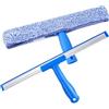 Vonsera Kit Lavavetri Professionale, 2-in-1 Pulitore Vetri Finestre, Tegivetro Professionale da 35 cm + Panno in Microfibra da 37 cm per Auto, Doccia, Vetri e Specchi - Blu
