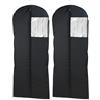 Wenko 43821040100 Custodia per Abiti Deep, Materiale Plastico, 150 x 60 cm, Nero (Confezione da 2)