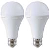 V-TAC VT-51015 lampadina led E27 15W A90 blackout con batteria 4.5 ore luce 4000k lampada emergenza utilizzabile come torcia sku 7795 (Confezione da 2)