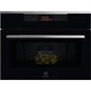 Electrolux PRONTA CONSEGNA - SPEDIZIONE IMMEDIATA Electrolux Serie 700 MealAssist KVMBE08X Forno Microonde con Grill da Incasso 60 cm Altezza 45 cm 44 Litri Estetica Intuit vetro nero con finiture inox antrimpronta