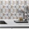 AREDE 32 Pz Adesivi per Piastrelle Bagno e Cucina 10 x 10 cm Autoadesivo Decorazione Adesivo murale in PVC Impermeabile Adesivi Parete mattonelle mosaico stile / T1026