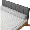 moismk Estensione/Prolunga Materasso, Riempitrice per Letto - Riempie lo Spazio tra Testiera e Materasso, Previene la Caduta dei Cuscini, per Singolo/Matrimoniale(Grigio chiaro,120x10x25cm)