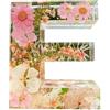 EHOTER Lettere in resina con fiori, luce notturna in resina, motivo floreale, luce notturna, lettere floreali in resina con fiori, regalo per mamma, moglie, fidanzata (E)