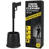 MIJOMA Scopino WC Crime Scene Cleaner - 40 cm, divertente set di scopino WC a pistola, in plastica, nero, accessorio originale da bagno, ideale come gag
