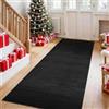 TFEHXYZU Tappeto Runner Cucina Tappeto Cucina Passatoia Antiscivolo Lavabile Tappetino per Soggiorno Corridoio Entrata Tappeto Ingresso Interno Tappeto Corridoio Passatoia Cucina, 40 x 250 cm Nero