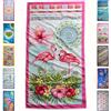 SoNiT home decor SONIT - Telo Mare Microfibra Fantasia Fenicotteri, Leggero Antisabbia Asciugatura Rapida, Compatto da Viaggio, Spiaggia, Piscina Morbido Assorbente, Telo Estivo Colorato Salvaspazio