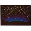 Rossi Rosa Cielo Luminoso con Montagna a LED con Funzione Touch, Fibra Ottica, Alimentato a Batterie, Accessorio per Presepe 40x60x2,5 cm - Made in Italy