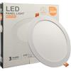 FactorLED Downlight LED Soffitto da incasso circolare Slim 24 cm 26 W (260 W), pannello rotondo da incasso, piastra extra sottile, luce selezionabile 2700 K-4000 K-5700 K (CCT) (1, Ø240 mm)