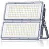 LAMLAMCK 200W Faretto LED da Esterno - 20000LM Super Luminoso Faro LED Esterno con Trasformatore, 7000k Bianca Fredda Luce Esterna, Impermeabile IP67 Faretti per Garage, Cortili, Stadi, Fabbriche