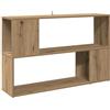 vidaXL Libreria Rovere Artigianale 100x24x63 cm in Truciolato, Mobile libreria, separé, scaffale, divisorio, divisorio per Camera, Mobile da Ufficio