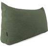 POKAR Cuscino da Lettura 100x50x20 cm | Cuscino Schienale Divano in Velluto Corduroy con Appoggio Schiena Grande | Cuscino Triangolare Cuneo Testata Letto | Certificato Oeko Tex 100 | Cachi