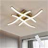 Tealight Moderna Plafoniera LED 28W Grigia Dimmerabile 3000K-6500K
